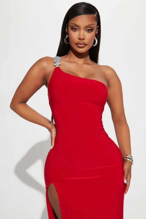 red dress fashion nova